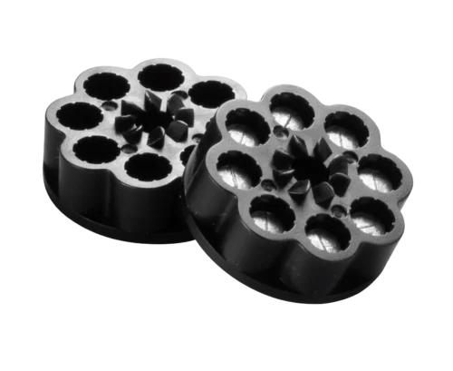 Angled Side View of Two Spare Clips 0488