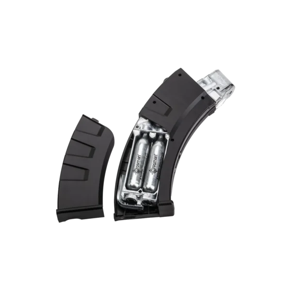 Crosman Full Auto AK1 Magazine Open with CO2 view